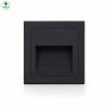 Đèn âm bậc vuông THCT-04 màu đen