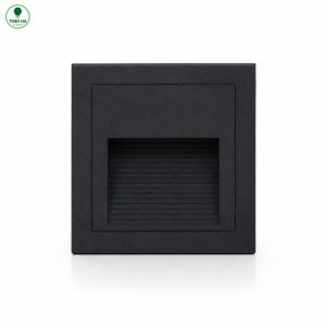 Đèn âm bậc vuông THCT-04 màu đen